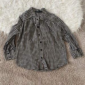 Zara Woman Plaid Button Down